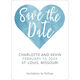 Watercolor Heart Save The Date Cards Image 5 of 8